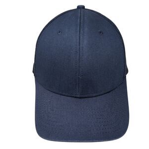 NV Caps Snapback Trucker Hat Blue One Size Adjustable Mesh Back Blank